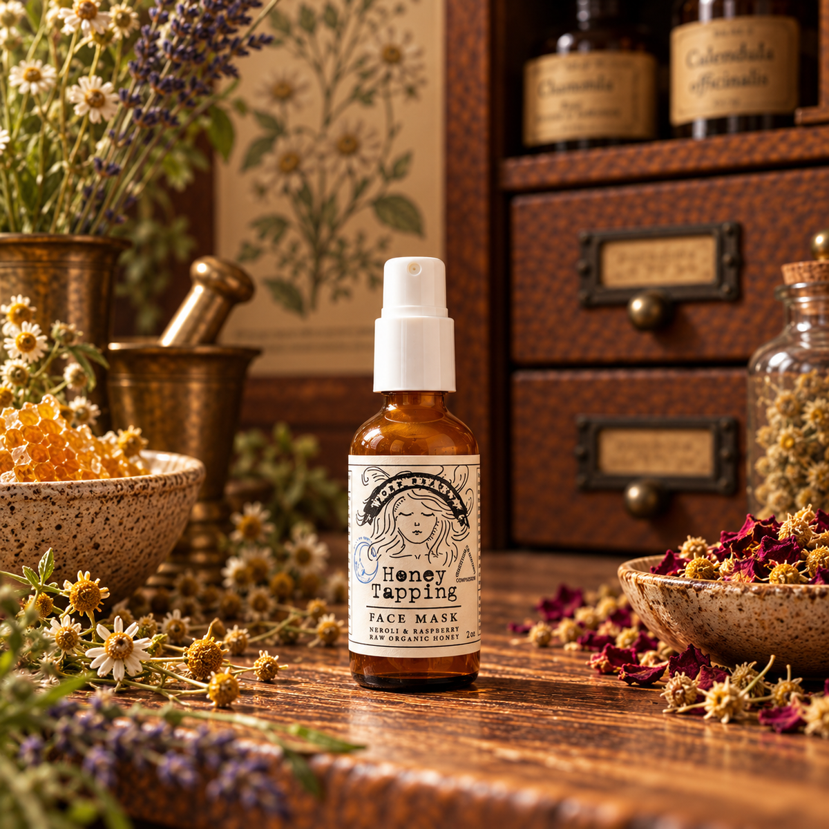 Honey Tapping Face Mask